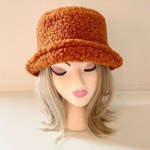 Teddy Bear Shearling Bucket Hat. Pumpkin Spice Rust, NWOT. Lined, adjust…